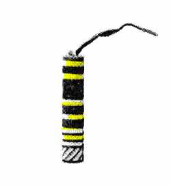 bottle rockets logo (image of firecracker)